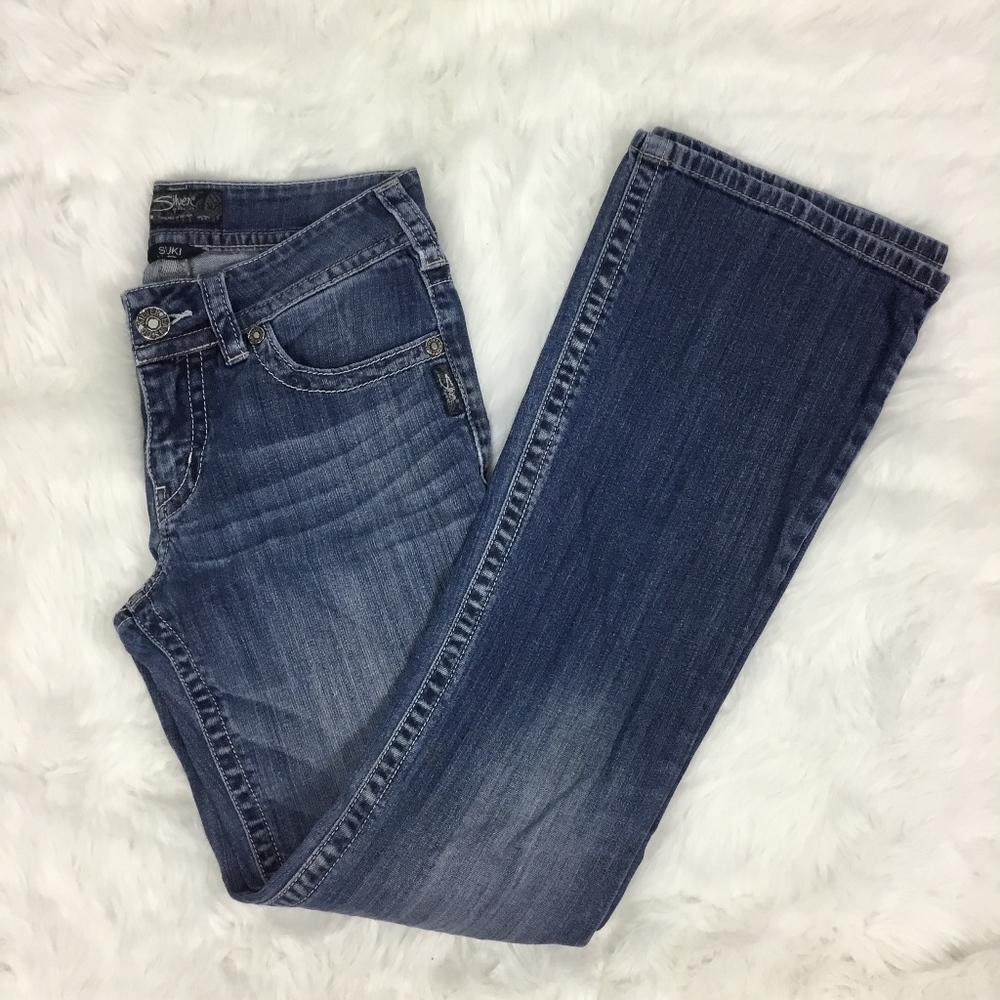 Silver Suki Jeans Bootcut 28x34 flawed